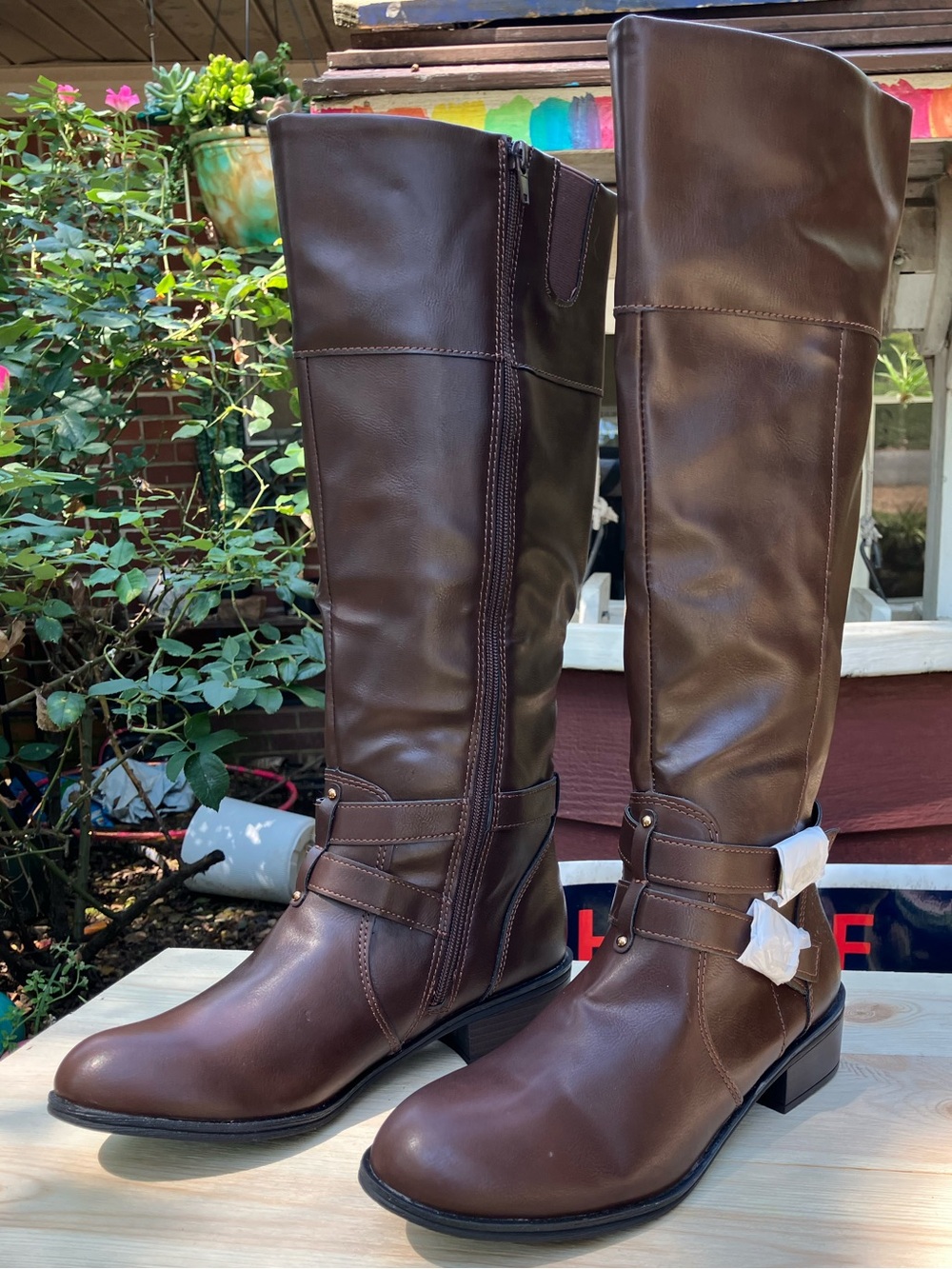 Women's Tall Riding Boots - Brown